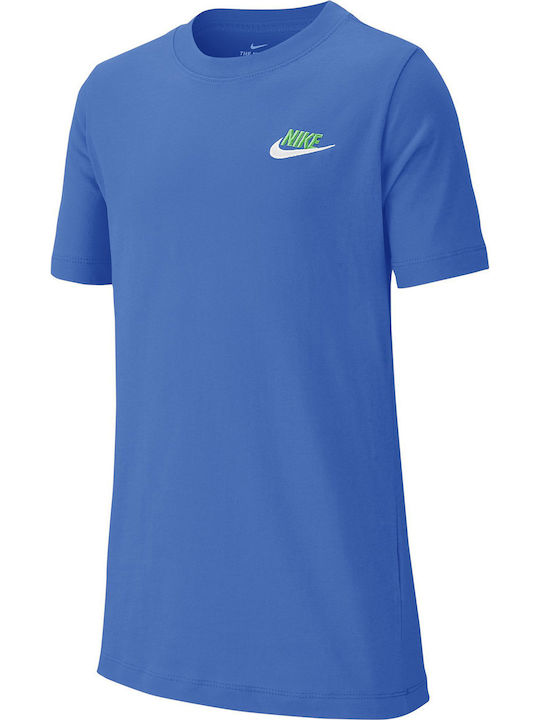 Nike Παιδικό T-shirt Μπλε Futura