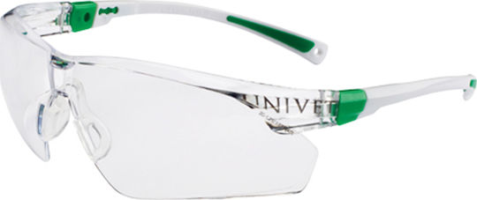 Univet Safety Glasses for Protection with Transparent Lenses 1pcs