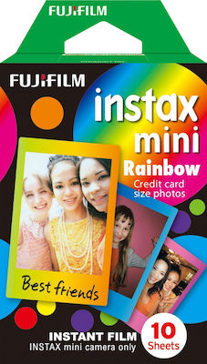 Fujifilm Color Instax Mini Rainbow Instant Φιλμ (10 Exposures)