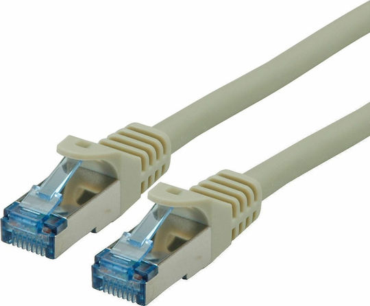 Roline S/FTP Cat.6a (Gigabit) Καλώδιο Δικτύου Ethernet 20m Γκρι