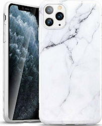 Wozinsky Marble Back Cover Silicone White (iPho...