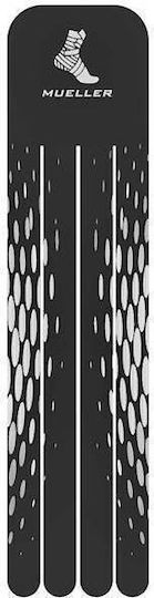 Mueller Kinesiology Tape Pre-Cut για Καμάρα Ταινίες Κινησιοθεραπείας Μαύρες 3τμχ