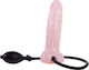 Baile Dildo with Pump Реалистично дилдо Inflatable с Топки и Вендуза Телесен 19см