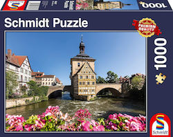 Bamberg, Regnitz & Altes Rathaus Puzzle 2D 1000 Pieces