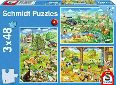 Kinderpuzzle Farm Design für 4++ Jahre 144pcs Schmidt Spiele