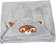 Cangaroo Κουβέρτα Κούνιας Amigo Fleece Γκρι 90x130εκ.