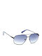 Guess Men's Sunglasses with Black Metal Frame and Blue Gradient Lens GU6973 02W