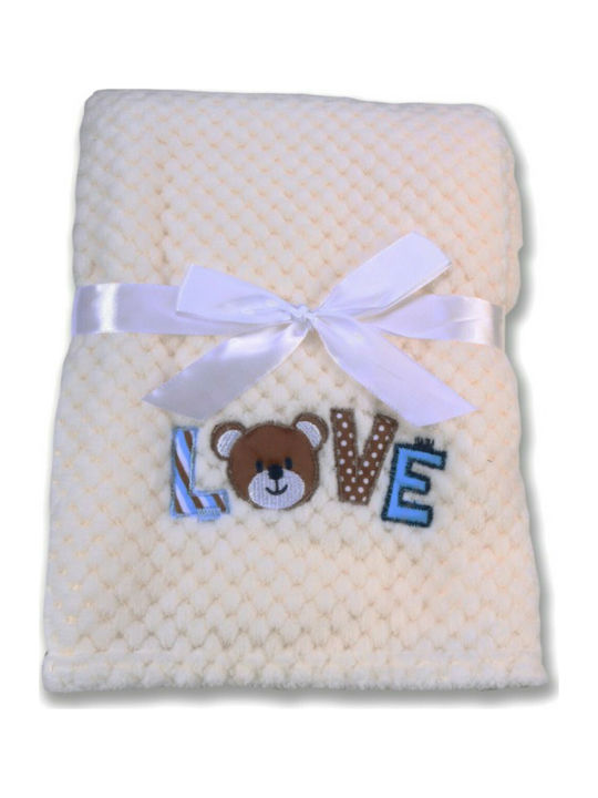 Cangaroo Pătură Pepinieră Swaddling pături Freya Fleece Albă 80x110cm. 106850