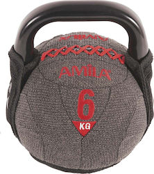 Amila Gray PVC Kettlebell 6kg