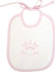 Baby Oliver Little Princess Lätzchen aus 100% Baumwolle mit Spitzenband Rosa