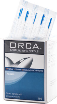 Meridius Orca Accent Silver Βελόνες Βελονισμού 100τμχ
