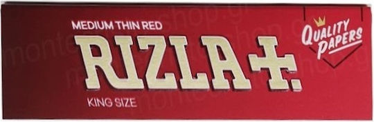Rizla Medium Thin Red Χαρτάκια Στριφτού Τσιγάρου 50 φύλλα 1τμχ