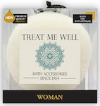 Treat Me Well Classic Bath Sponge against Cellulite White