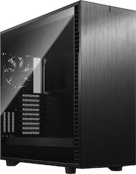 Fractal Design Define 7 XL Dark Tempered Glass Gaming Full Tower Κουτί Υπολογιστή με Πλαϊνό Παράθυρο Μαύρο