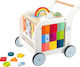 Small Foot Baby Push Walker Elephant for 12+ Months White