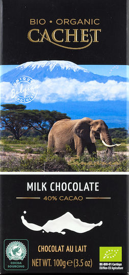 Cachet Bio Schokolade Milch 100gr 1Stück