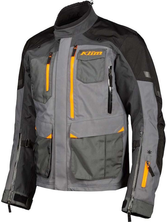 Klim Carlsbad Winter Herren Motorradjacke Wasserdicht Asphalt-Strike Orange