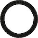 Compass Car Steering Wheel Cover Smooth with Diameter 37-39cm Synthetic Black Fur