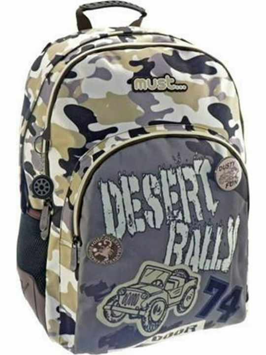 Must Energy Jeep School Bag Backpack Junior High-High School in Brown color 25lt