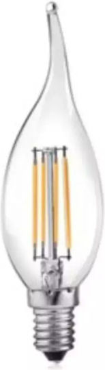 Stimeno LED Bulb 4W for Socket E14 and Shape C35T Cool White 360lm