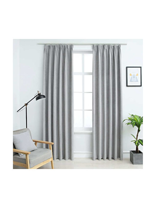 vidaXL Curtain Blackout with Pencil Pleat Green...