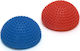 Sissel Spiky Dome Set Balance Cushion Red with Diameter 16cm 2 Pieces