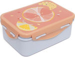 Petit Monkey Kids Lunch Plastic Box Orange L17xW13xH6.5cm