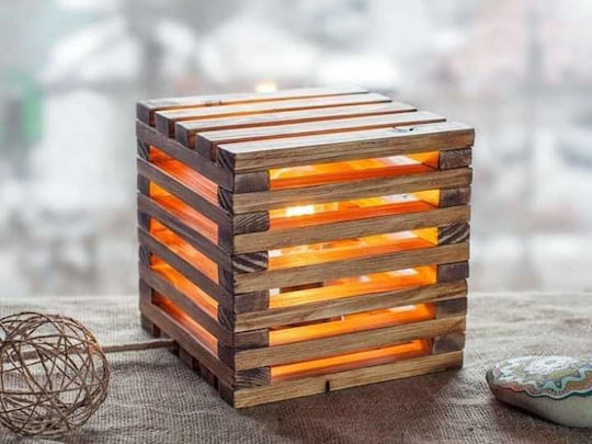 Garkost Creations Gardikiotis Дървена настолна лампа Декоративна Лампа