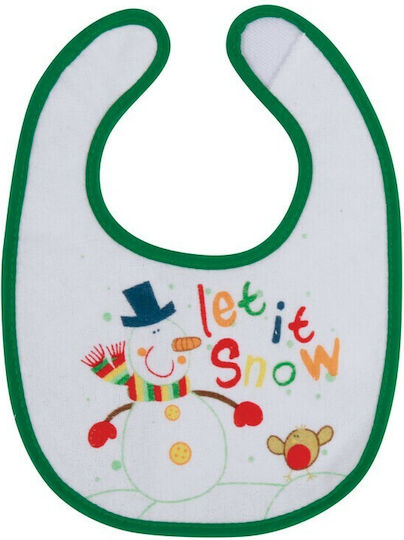 Lorelli Snowman Lätzchen Stoff mit Bügelverschluss und Schlaufe Grün