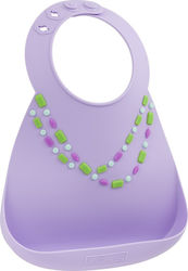 Make my Day Jewels Wasserdicht Lätzchen Silikon mit Taste & Tasche Flieder für 6 m+ Make my Day Jewels Wasserdicht Lätzchen Silikon mit Taste & Tasche Flieder für 6 m+