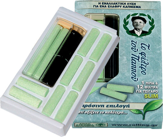 Tou Pappou Pipă de Țigară Slim 6mm Verde