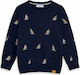 Mayoral Kids Blouse Long Sleeve Navy Blue