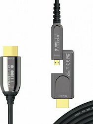 Pulse-Eight P8-OPT-HDMIAD-50 HDMI 2.0 HDMI-Stecker - HDMI-Stecker 50m Schwarz Pulse-Eight P8-OPT-HDMIAD-50 HDMI 2.0 HDMI-Stecker - HDMI-Stecker 50m Schwarz