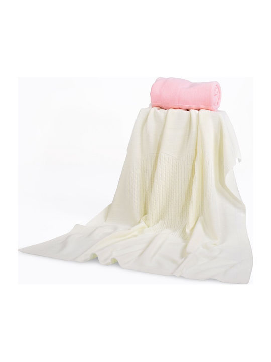 Cangaroo Blanket Nursery Swaddling Blankets 340 Knitted White 90x100cm. 104329