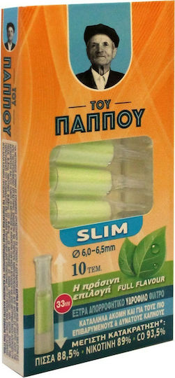 Του Παππού Πίπες Τσιγάρων Slim 6.5mm 10τμχ