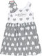 Alouette Mädchen Kleid Ärmellos Gray