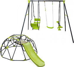 ForAll Metal Double Swing Set with Stand 269x195x195cm for 3+ years