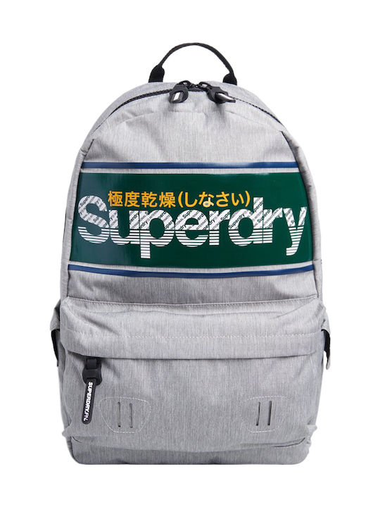 Superdry Stripe Logo Montana Fabric Backpack Gray