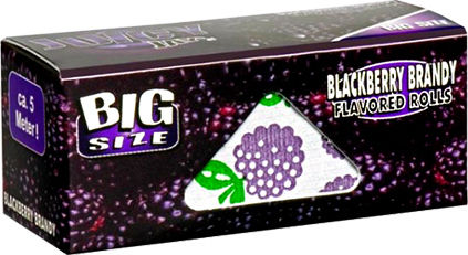 Juicy Jays Blackberry Brandy Zigarettenpapierrolle mit Kegelspitzen 5m 1Stück