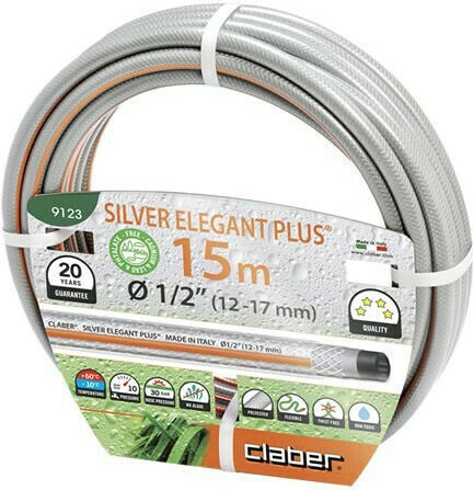 Claber Silver Elegant Λάστιχο Ποτίσματος 1/2" 15m