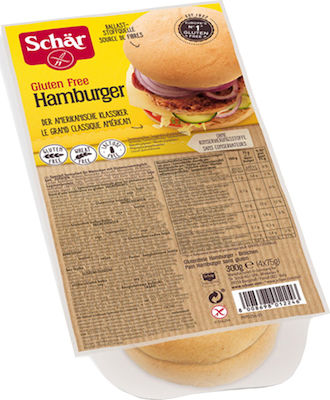 Schar Ψωμί για Χάμπουργκερ 300gr 4τμχ