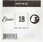 Elixir Single Steel String for Electric Guitar .018"