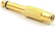 KAL Electronics Converter 6.3mm Male To RCA Female Gold 1 Piece TA100-1
