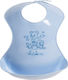 Playshoes Waterproof Bib Plastic with Button & Pocket Light Blue