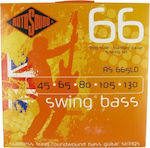 Rotosound Set of Stainless Steel Strings for Bass Swing Bass 66 Standard 5-string 45 - 130"