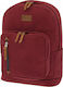 Polo Bole Rot Schulranzen Rucksack Junior High-High School in Burgundisch Farbe 25Es 2021