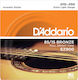 Daddario Set Bronze Saiten für Akustische Gitarre 10 - 50"