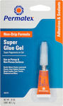 Permatex Κόλλα Gel Στιγμής Super Glue Gel Μικρού Μεγέθους 2gr