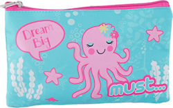 Must Team Octopus Federmäppchen Hellblau