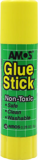 Amos Glue Stick for Paper 8gr No Solvents GSW8